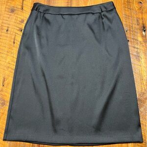 Connected Apparel Black Pencil Skirt Size 14